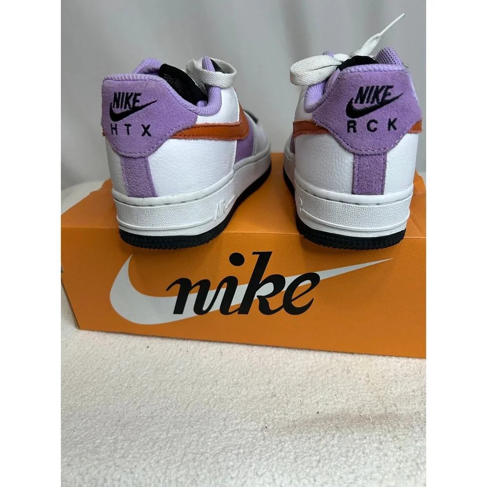 Nike Air Force 1 Low HTX RCK Black White‎ Orange Purple Sneakers - Size 5 - Picture 4 of 6